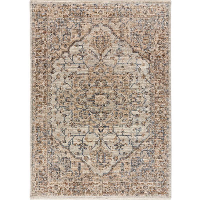 Atticgo VINTAGE-TEPPICH Mehrfarbig, Beige, Braun