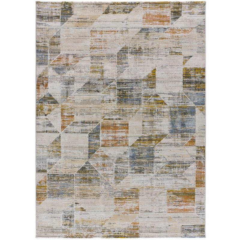 Atticgo VINTAGE-TEPPICHE Beige, Pastellblau, Honig