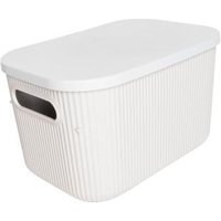 Aufbewahrungsbox MICHELINO mit Deckel 1 Stück ca. 6 l Serie Alytia beige