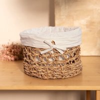 Aufbewahrungskorb hinai rund mit Futter 20x13 cm 873954 Aufbewahrungskorb hinai rund mit Futter 20x13 cm 873954 von HOMLA