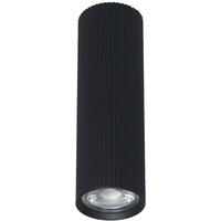 Aufputz Deckenlampe Schwarz Metall GU10 Ø 5,5 cm H: 17 cm von TK Lighting