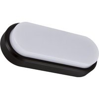 Außen Deckenlampe LED Schwarz Weiß IP65 4100 K oval von Strühm