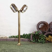 Außen Stehleuchte Antik 2-flmg aus Echt-Messing von Lido Light Fixture Man. LTD