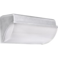 Außen Wandlampe LED IP65 26 cm breit in Silber Weiß von Strühm