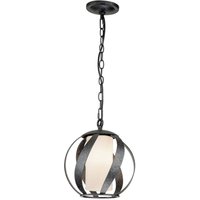 Außenlampe Glas Metall E27 IP44 H: max. 287,3 cm Modern von ELSTEAD