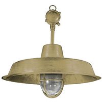 Außenlampe Messing Glas D: 46 cm IP44 in E27 rund LITOS von Andromeda