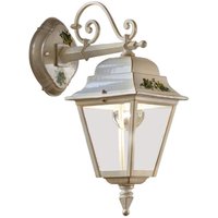 Außenlampe Wand Aluminium E27 IP43 44 cm hoch Rustikal von Ferroluce