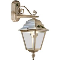 Außenlampe Wand Aluminium E27 IP43 H: 53 cm Rustikal von Ferroluce
