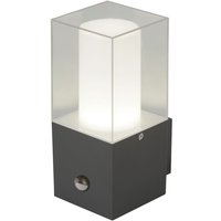 Außenlampe Wand Bewegungsmelder IP44 Grau Weiß eckig E27 Außenlampe Wand Bewegungsmelder IP44 Grau Weiß eckig E27 von Searchlight