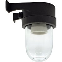 Außenlampe Wand Echt-Messing Glas 15 cm hoch IP64 E27 von Andromeda