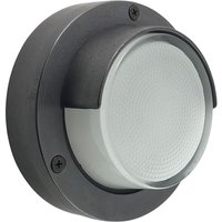 Außenlampe Wand Echt-Messing Glas G9 IP64 rund Ø 14 cm von Andromeda