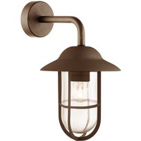 Außenlampe Wand Edelstahl Glas IP44 E27 Rostbraun H: 31 cm Außenlampe Wand Edelstahl Glas IP44 E27 Rostbraun H: 31 cm von Searchlight
