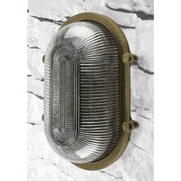 Außenlampe Wand Glas Messing E27 IP64 B: 26 cm Außenlampe Wand Glas Messing E27 IP64 B: 26 cm von Andromeda