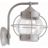 Außenlampe Wand Grau Messing Glas E27 IP23 22 cm hoch von Lido Light Fixture Man. LTD