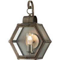 Außenlampe Wand H: 48 cm IP44 E27 Vintage Design in Bronze von ELSTEAD