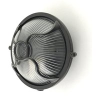 Außenlampe Wand Messing Glas E27 IP64 D: 17,5 cm rund von Andromeda
