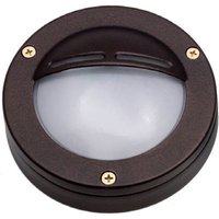 Außenlampe Wand Messing Glas G9 IP64 D: 14 cm rund von Lido Light Fixture Man. LTD