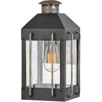 Außenleuchte E27 Wand Glas Aluminium IP44 34,4 cm hoch von ELSTEAD