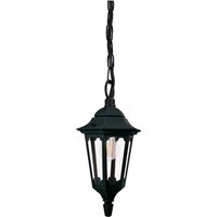 Außenleuchte IP44 E27 Schwarz Glas Aluminium Rustikal von ELSTEAD