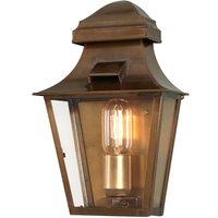 Außenleuchte Messing Glas IP44 Vintage Design E27 von ELSTEAD