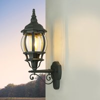 Außenleuchte Rustikal E27 Grau Glas Alu H: 54 cm IP23 von Easylight