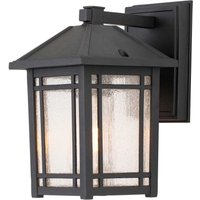 Außenleuchte Wand E27 IP44 H: 24,8 cm Aluminium Glas von ELSTEAD