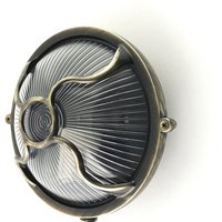 Außenleuchte Wand Glas Echt-Messing E27 IP64 rund Außenleuchte Wand Glas Echt-Messing E27 IP64 rund von Andromeda