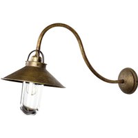 Außenleuchte Wand IP44 E27 in Bronze Antik matt Echt-Messing von Ghidini Giovanni Battista