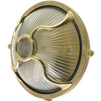 Außenleuchte Wand Messing Glas D: 17,5 cm IP64 E27 rund Außenleuchte Wand Messing Glas D: 17,5 cm IP64 E27 rund von Andromeda