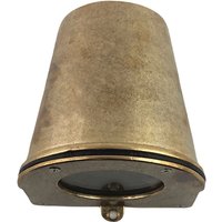 Außenleuchte Wand Messing Glas GU10 IP54 H: 10 cm Downlight von Andromeda