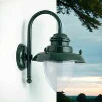 Außenleuchte Wand Messing Glas H: 21 cm IP23 E27 Grün von Lido Light Fixture Man. LTD