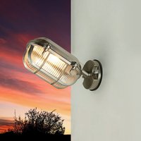 Außenleuchte Wand Messing Glas IP64 E27 in Antik von Lido Light Fixture Man. LTD