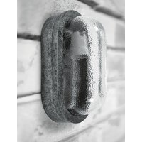 Außenleuchte Wand Messing massiv Glas 23 cm breit IP64 von Andromeda