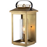 Außenwandlampe E27 IP44 51,8 cm hoch in Messing antik von ELSTEAD