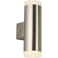 Außenwandlampe LED Up Down in Silber IP44 3000 K H: 17 cm Außenwandlampe LED Up Down in Silber IP44 3000 K H: 17 cm von Searchlight