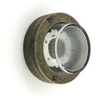 Außenwandlampe Messing Glas D: 14 cm IP64 G9 rund DIANA von Andromeda