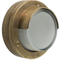 Außenwandlampe Messing Glas D: 14 cm IP64 G9 rund HYRIA von Andromeda