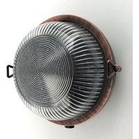 Außenwandlampe Messing Glas E27 IP64 Ø 17,5 cm rund von Andromeda