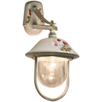 Außenwandleuchte Aluminium 55 cm hoch IP43 E27 Landhaus von Ferroluce