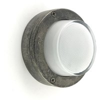 Außenwandleuchte Messing Glas D: 14 cm rund IP64 G9 von Andromeda