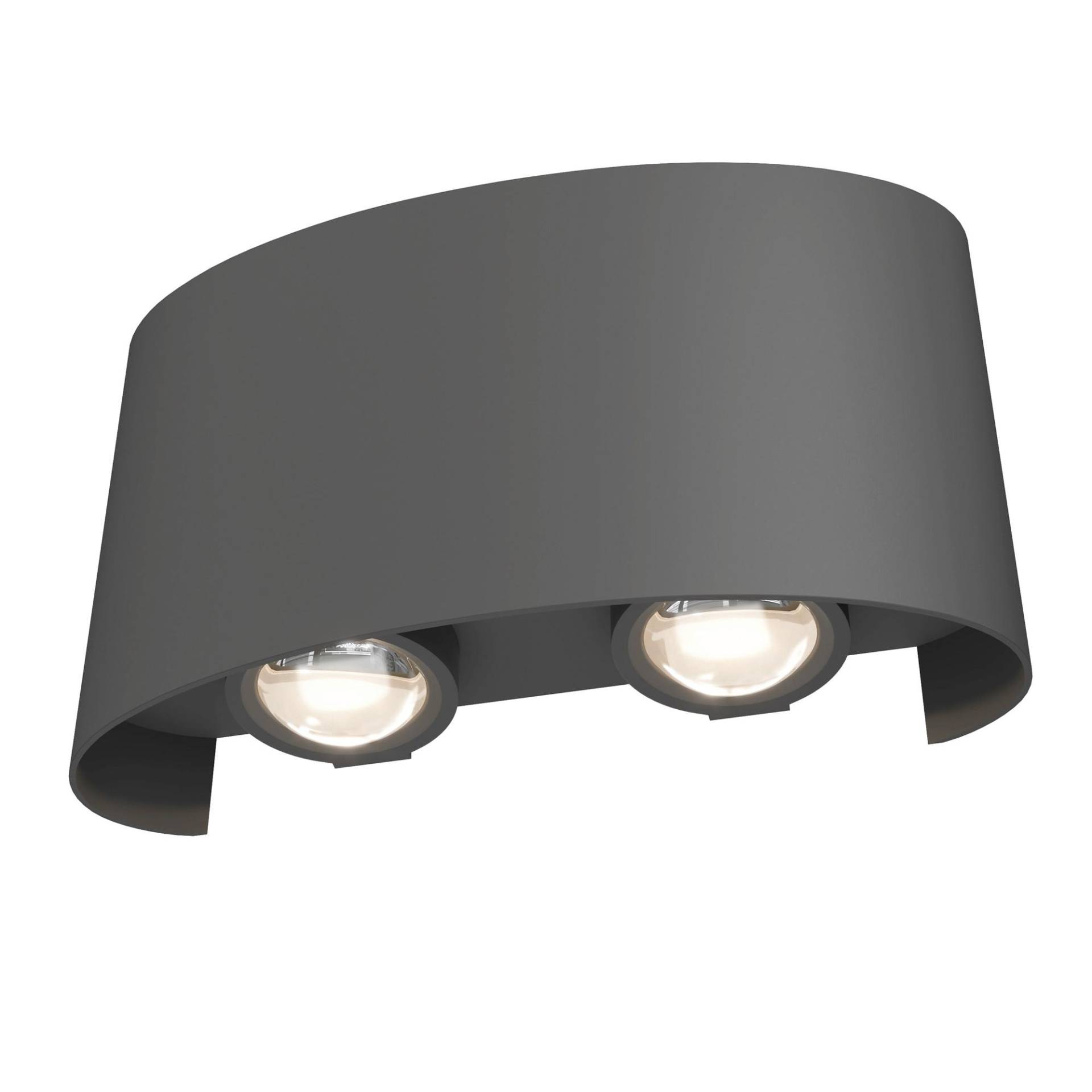 Außenwandleuchte Strato Grau max. 4 Watt Wandlampe