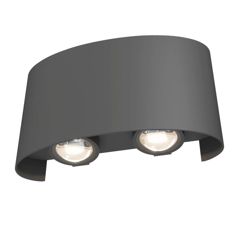 Außenwandleuchte Strato Grau max. 4 Watt Wandlampe