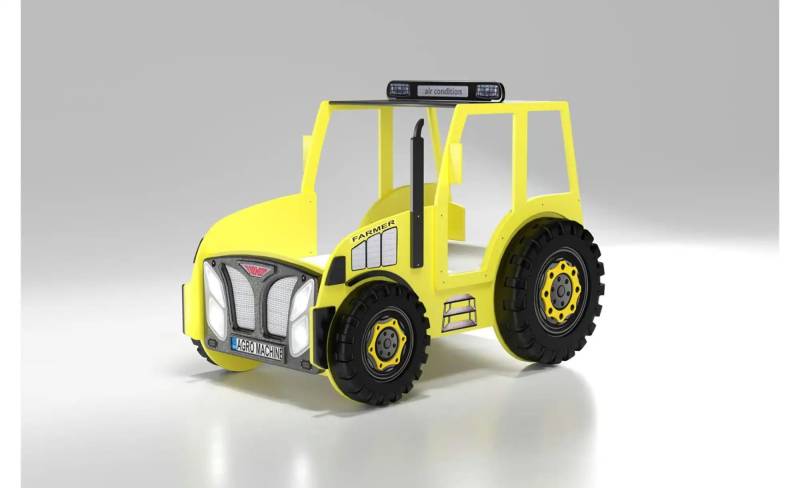 Autobett Traktor   ¦ gelb ¦ Maße (cm): B: 111 H: 145 Betten > Bettgestelle - Höffner