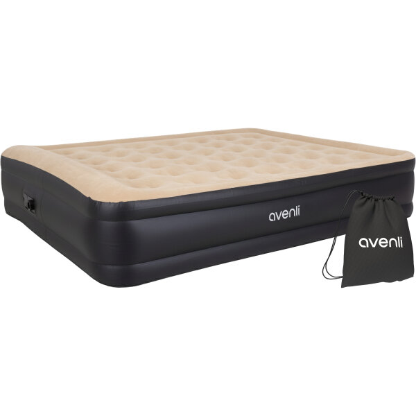 Avenli selbstaufblasendes Luftbett 203 x 157 x 47 cm mit eingebauter Pumpe Avenli selbstaufblasendes Luftbett 203 x 157 x 47 cm mit eingebauter Pumpe