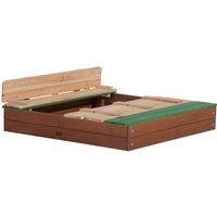 AXI Sandkasten Ella XL braun Holz B/H/L: ca. 120x20x120 cm von AXI