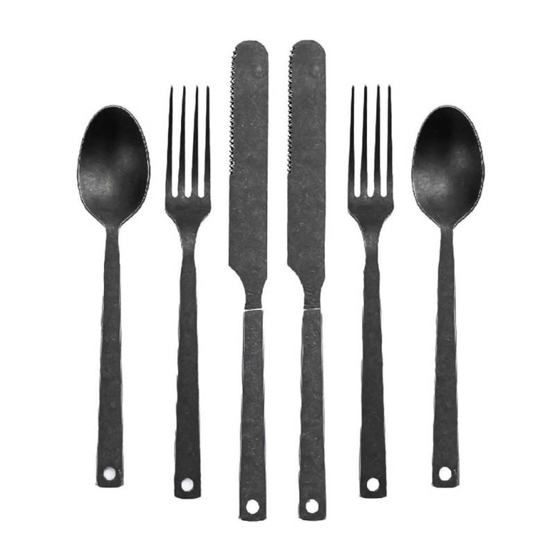 BAREBONES BESTECKSET Grau