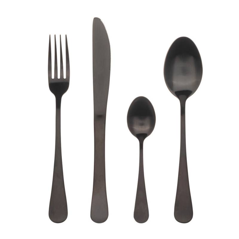BERGNER BESTECKSET Schwarz