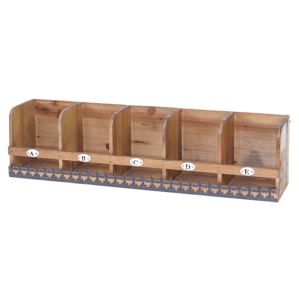Berlinlodge Wandregal, Natur, Holz, 18x71x16 cm, Wohnzimmer, Regale, Wandregale von BERLINLODGE