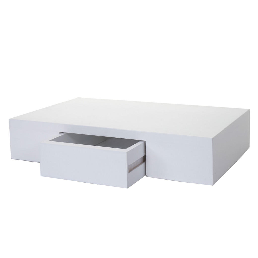 Berlinlodge Wandregal, Weiß, Holz, 1 Schubladen, 40x8x25 cm, Wohnzimmer, Regale, Wandregale von BERLINLODGE