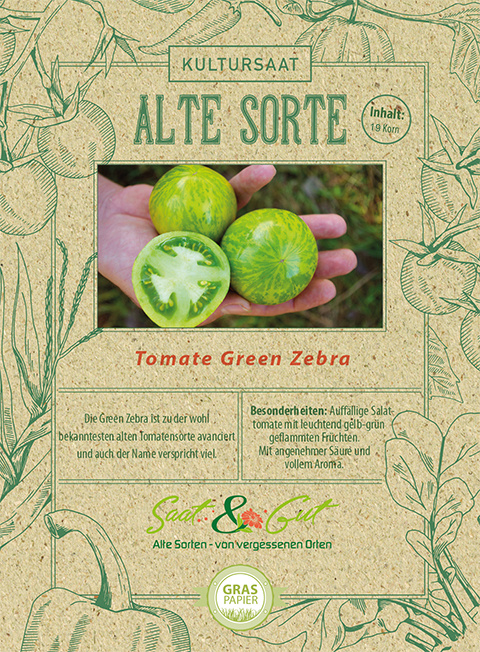 BIO-Salattomate Green Zebra